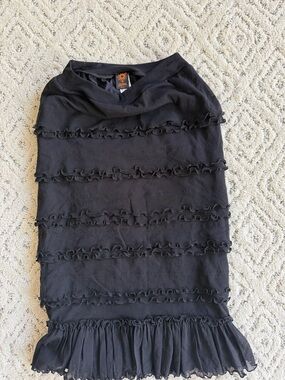 Jean Paul Gaultier Soleil
Vintage Black Mesh Ruffled
Skirt small